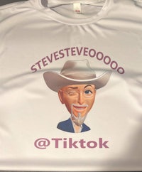 a shirt that says steve 5000 tiktok