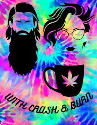 with crash & burn - tie dye